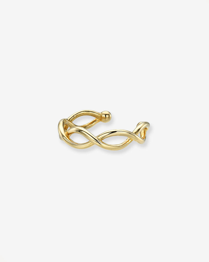 Zoe Lev 14K Gold Twist Ear Cuff