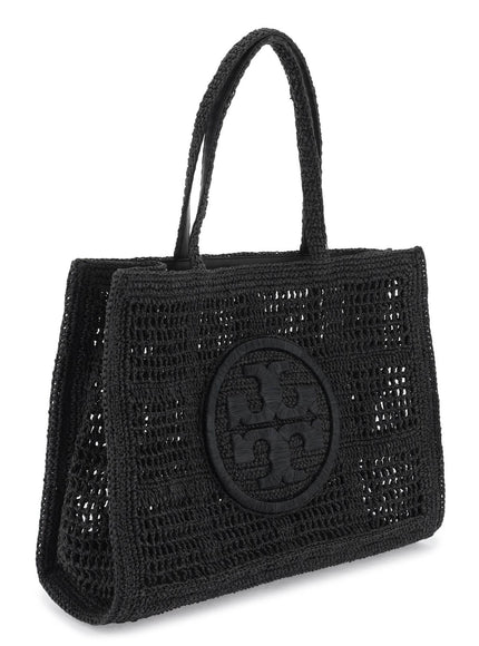 Tory Burch ella crochet raffia tote bag in