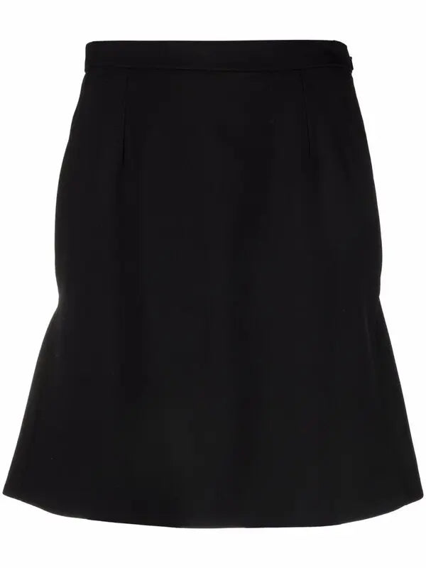 Alexander Mcqueen High-Waisted Ruffle-Hem Mini Skirt