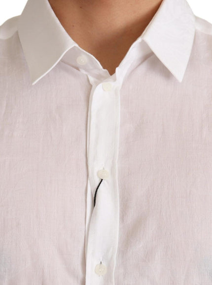 a person wearing a white shirt and a tie