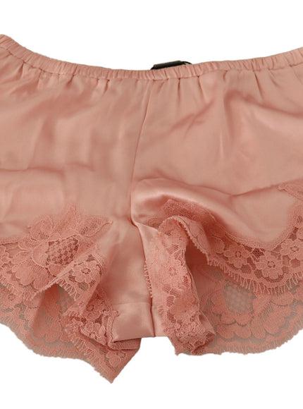 a pair of pink panties with lace on them