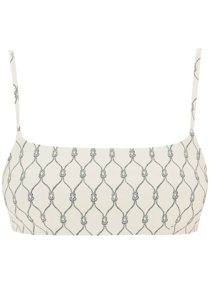 Tory Burch printed bikini top for