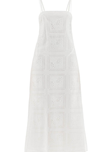 Tory Burch midi lace dress in seven