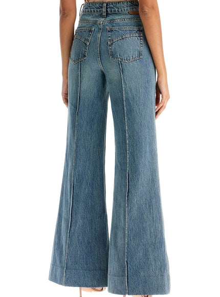 Zimmermann wide leg jeans illustration design product