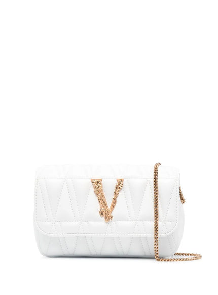 Versace Virtus Quilted Nappa Leather Crossbody Bag