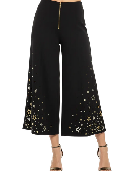 Elisabetta Franchi Star-Embellished Culotte Pants