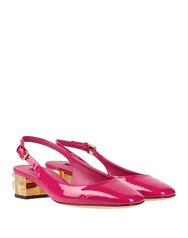 Dolce & Gabbana Pink Slingback Shoes