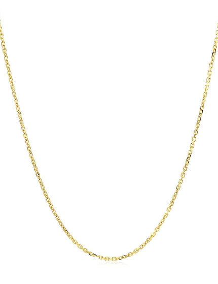 18k Yellow Gold Cable Chain 1.1mm - Ellie Belle