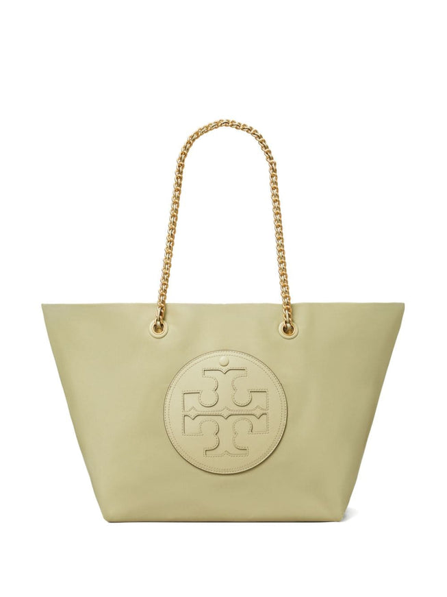 Tory Burch Ella Crinkle Chain Tote Bag in Coated Cotton