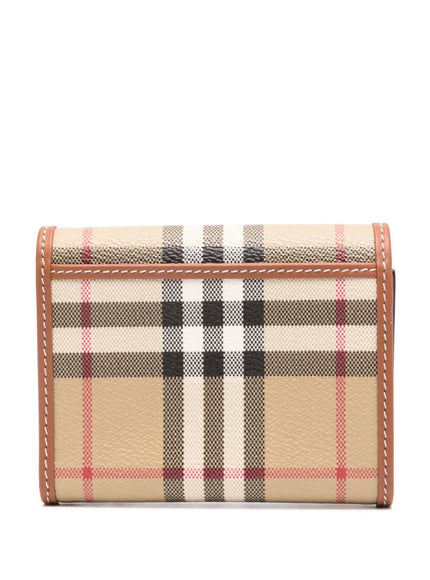 Burberry Lancaster Vintage Check Wallet In Beige