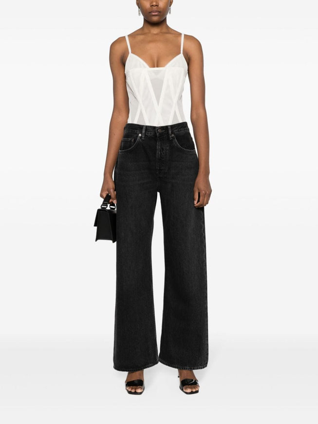 Acne Studios High-rise Bootcut Jeans In Black