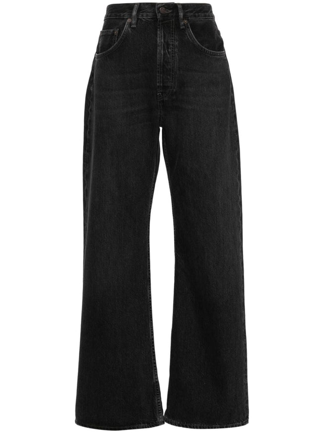 Acne Studios High-rise Bootcut Jeans In Black