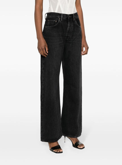 Acne Studios High-rise Bootcut Jeans In Black