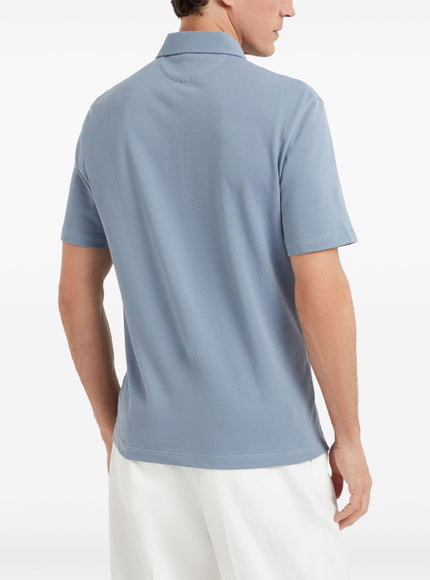 Brunello Cucinelli T-shirts and Polos Clear Blue