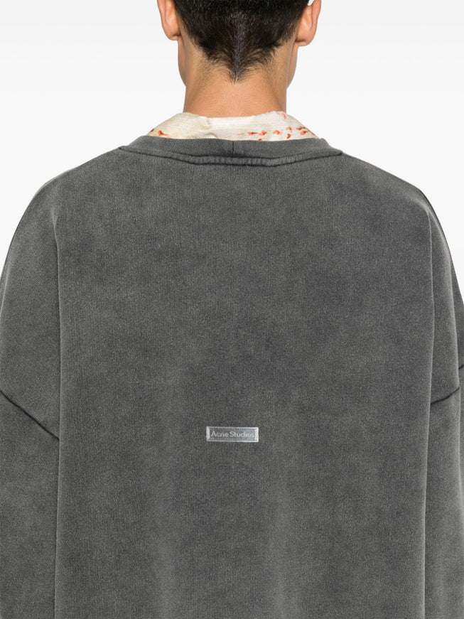 Acne Studios Logo Cotton Jersey Sweatshirt