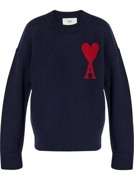 Ami Paris Sweaters Blue