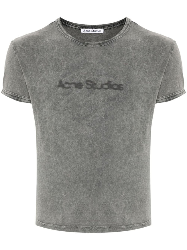 Acne Studios Relaxed Fit Blurred Logo Unisex T-Shirt