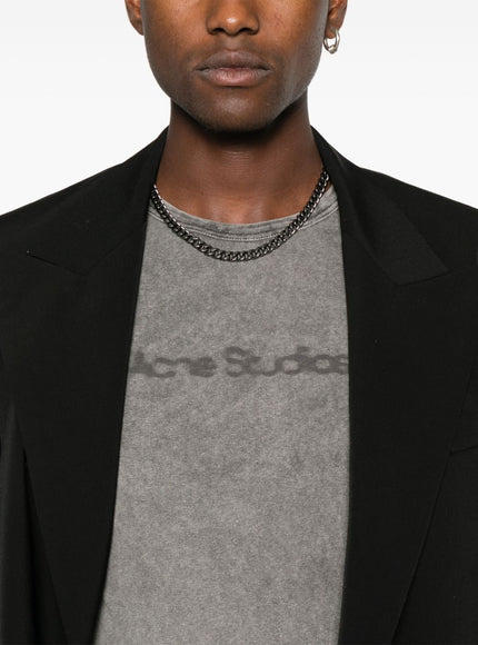 Acne Studios Relaxed Fit Blurred Logo Unisex T-Shirt