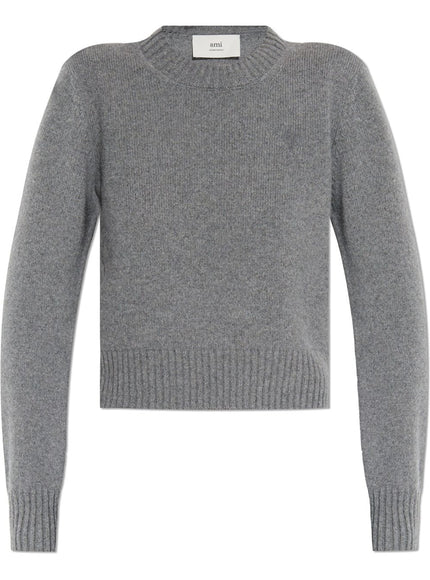 Ami Paris Sweaters Grey