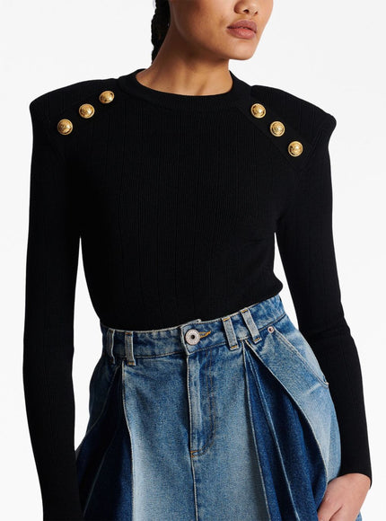 Balmain Sweaters Black