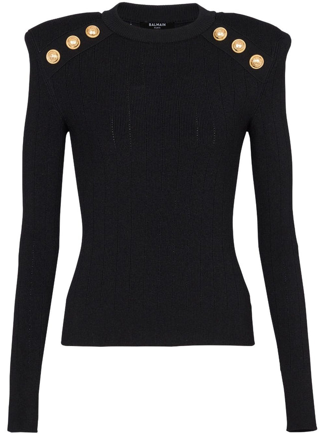 Balmain Sweaters Black