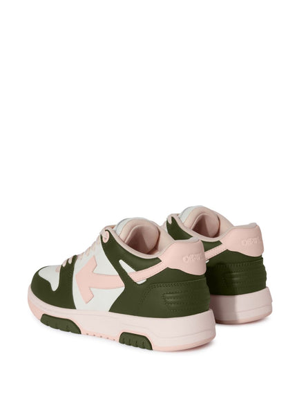 Off White Out Of Office Sneakers In Green-Pink