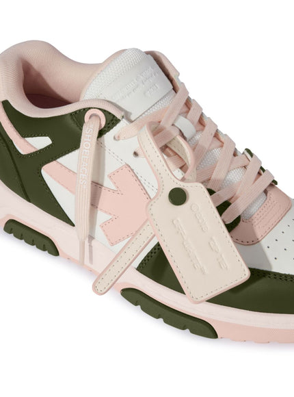 Off White Out Of Office Sneakers In Green-Pink