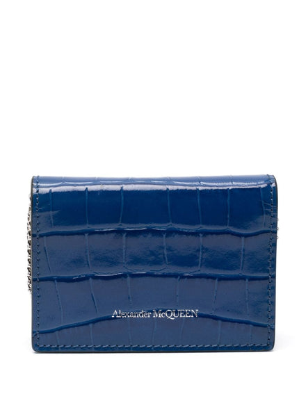 Alexander McQueen Wallets Blue