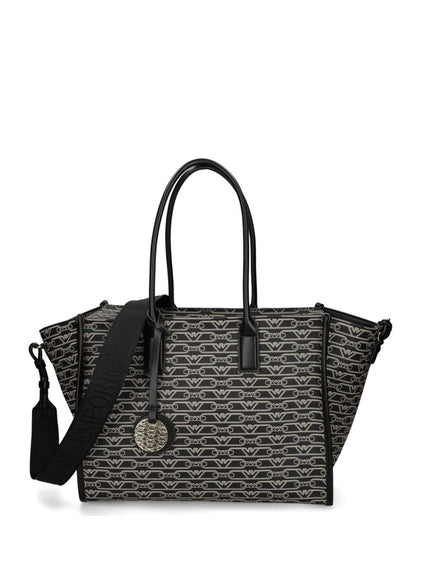 Emporio Armani Oversized Monogram Tote Bag