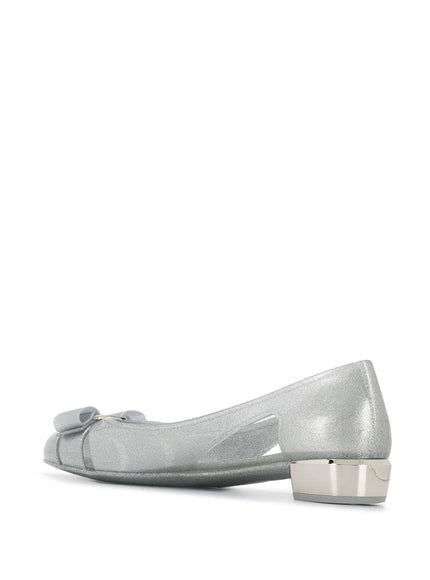 Ferragamo With Heel Silver