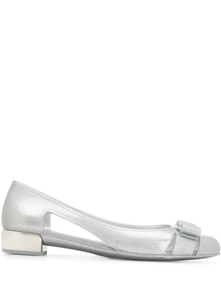 Ferragamo With Heel Silver