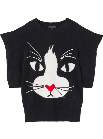 Marc Jacobs Black 'The Cat' Sweater