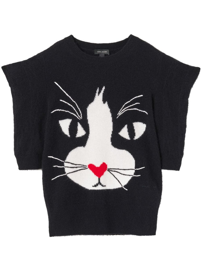 Marc Jacobs Black 'The Cat' Sweater