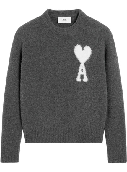 Ami Paris Sweaters Grey