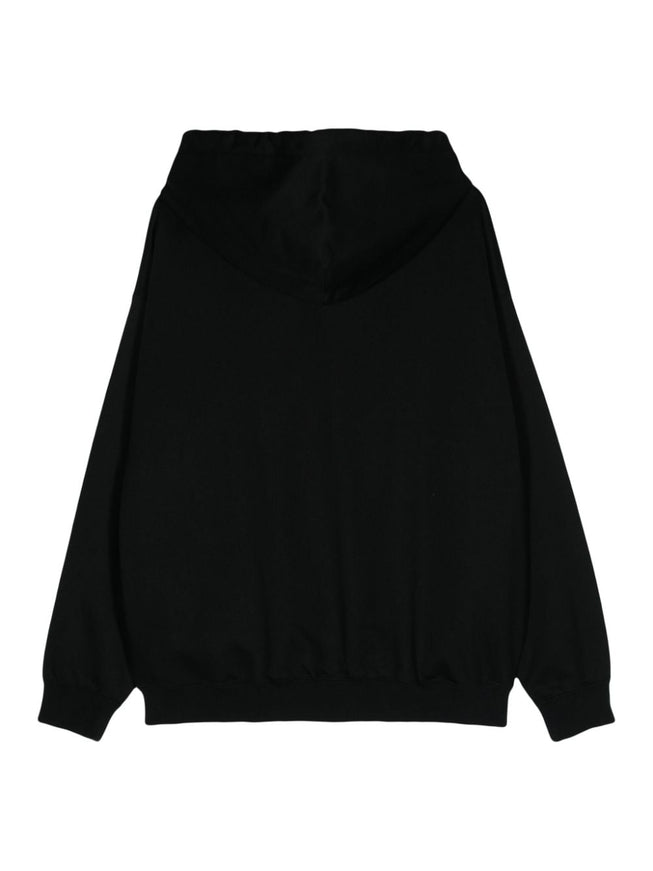 Y-3 Logo Zip Hoodie In Black