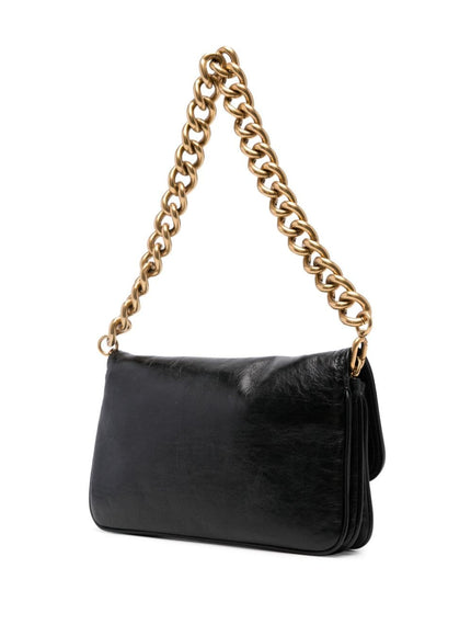 Balenciaga Leather Soft Flap Shoulder Bag