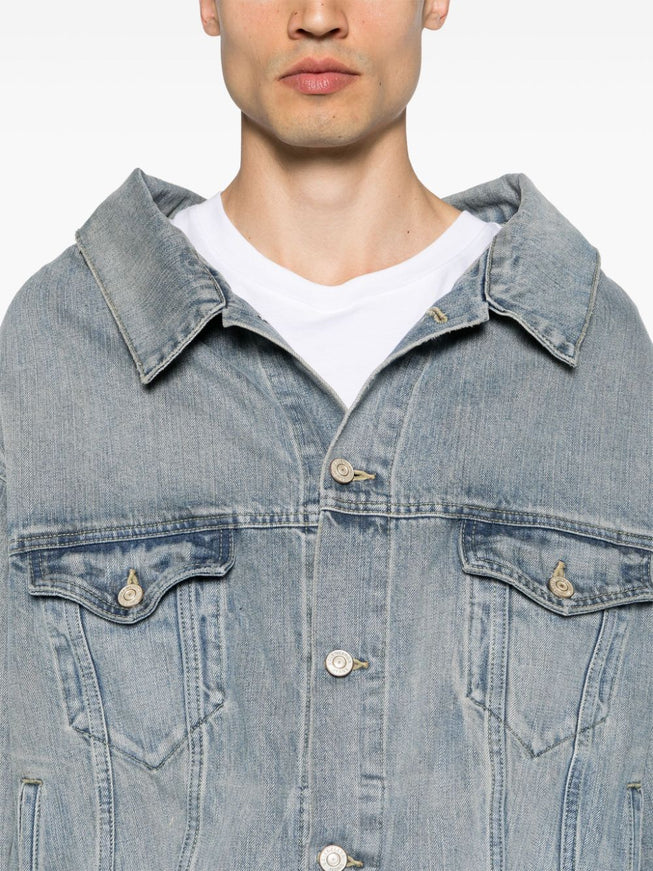 Balenciaga Denim Jacket In Blue