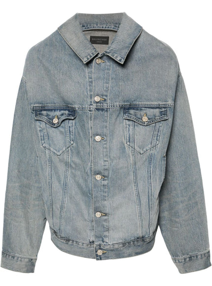 Balenciaga Denim Jacket In Blue