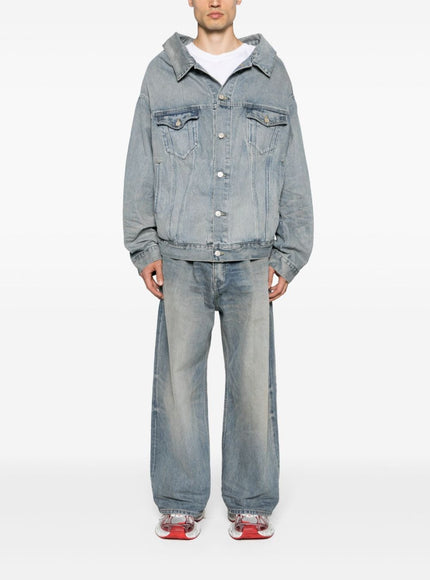 Balenciaga Denim Jacket In Blue