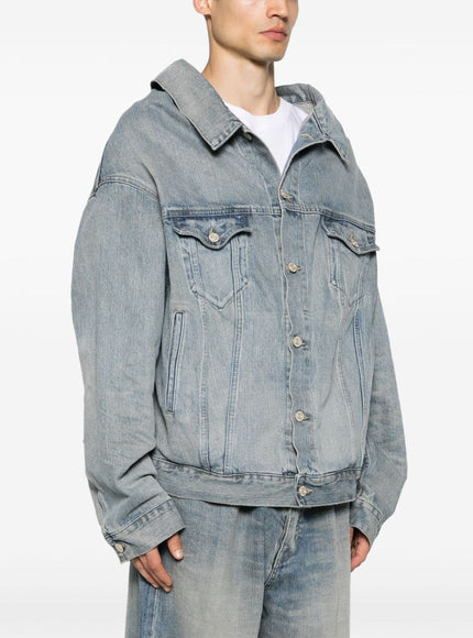 Balenciaga Denim Jacket In Blue