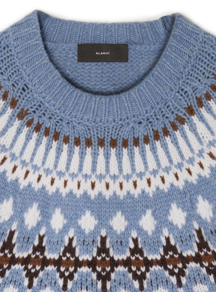 Alanui Sweaters Clear Blue