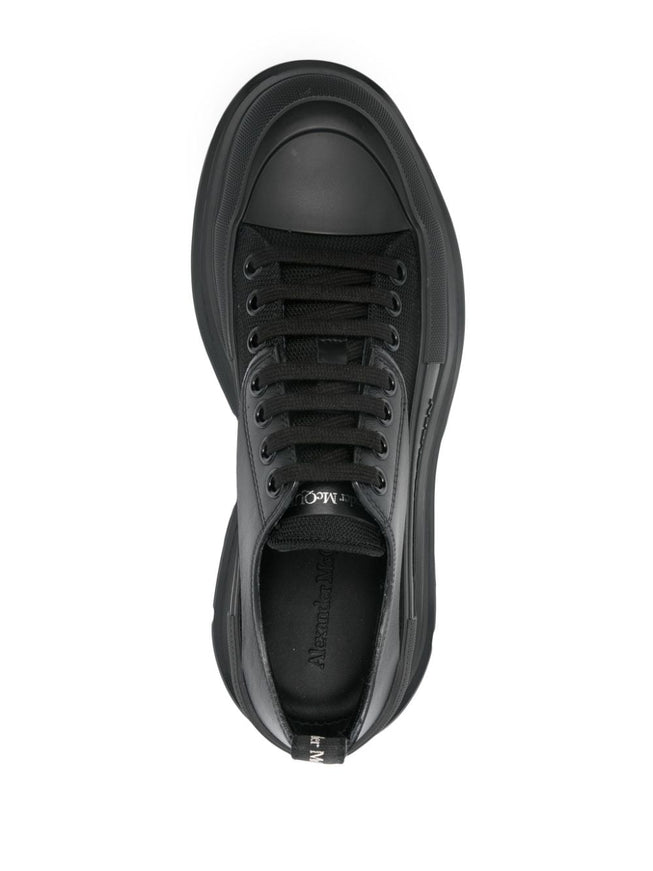 Alexander McQueen Men's Lace-Up Sneakers In Black