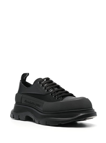 Alexander McQueen Men's Lace-Up Sneakers In Black