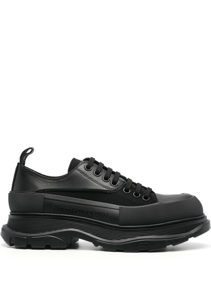 Alexander McQueen Men's Lace-Up Sneakers In Black