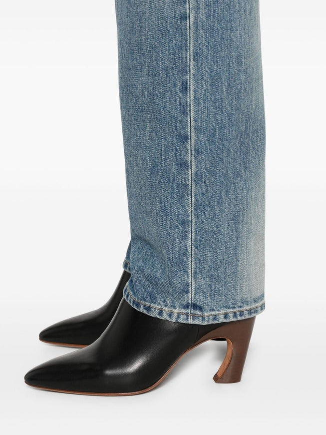 Saint Laurent Straight Leg Jeans Jeans in Blue