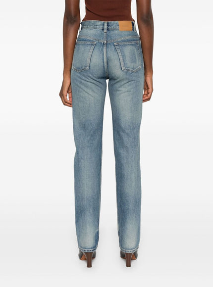 Saint Laurent Straight Leg Jeans Jeans in Blue