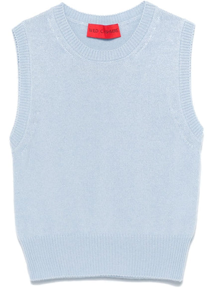 WILD CASHMERE Top Clear Blue