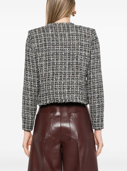 Iro Brunah Tweed Jacket In Gray