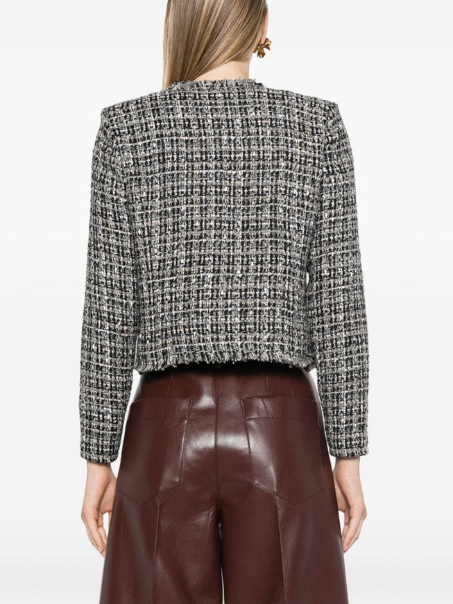 Iro Brunah Tweed Jacket In Gray