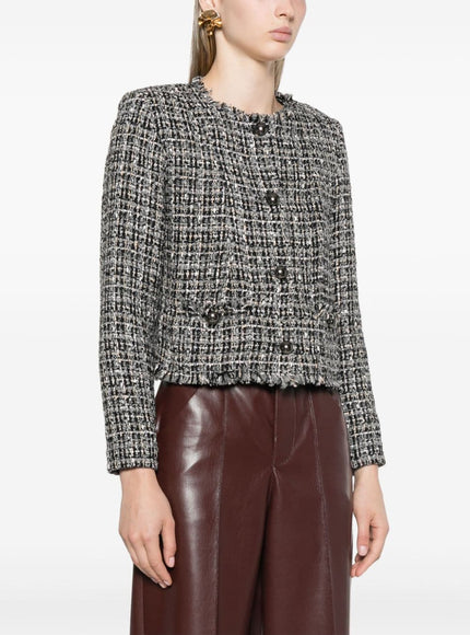 Iro Brunah Tweed Jacket In Gray